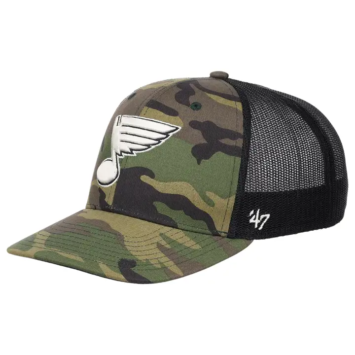 St. Louis Blues LNH Casquette de routier camouflage/CAMO/NOIR