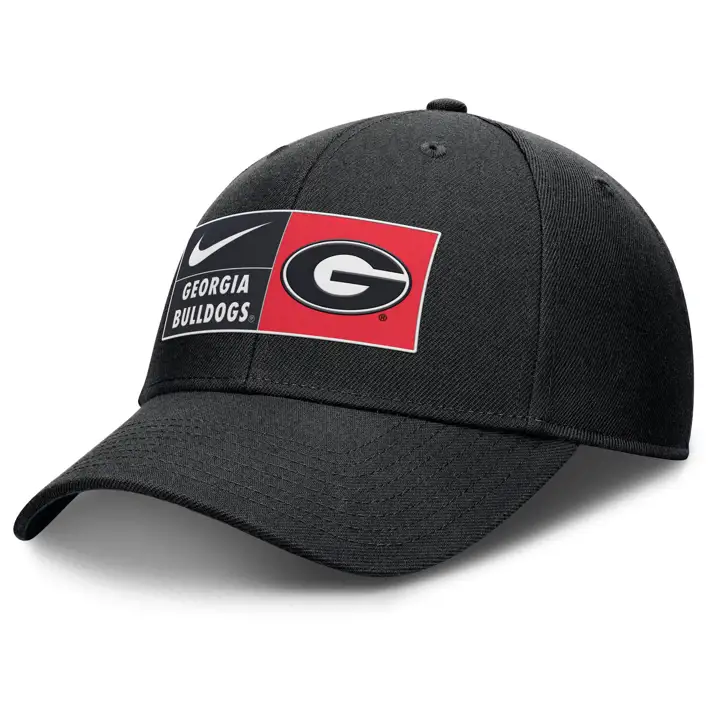 Georgia Bulldogs NCAA NK TPU Patch Ajustable Noir
