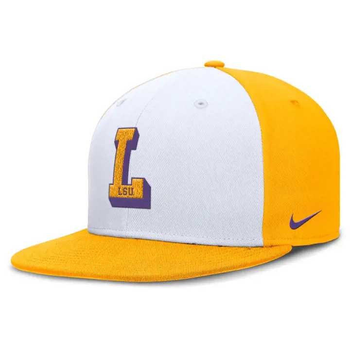 L.S.U. NCAA Lettres majuscules ajustées noir/blanc