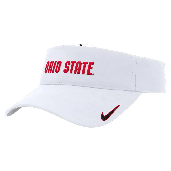 Casquette NK WM Ace Visor blanche Ohio State Buckeyes NCAA