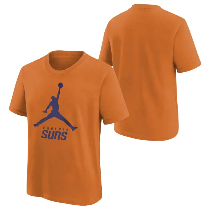 T-shirt essentiel Jordan pour jeunes, PHOENIX SUNS NBA, orange