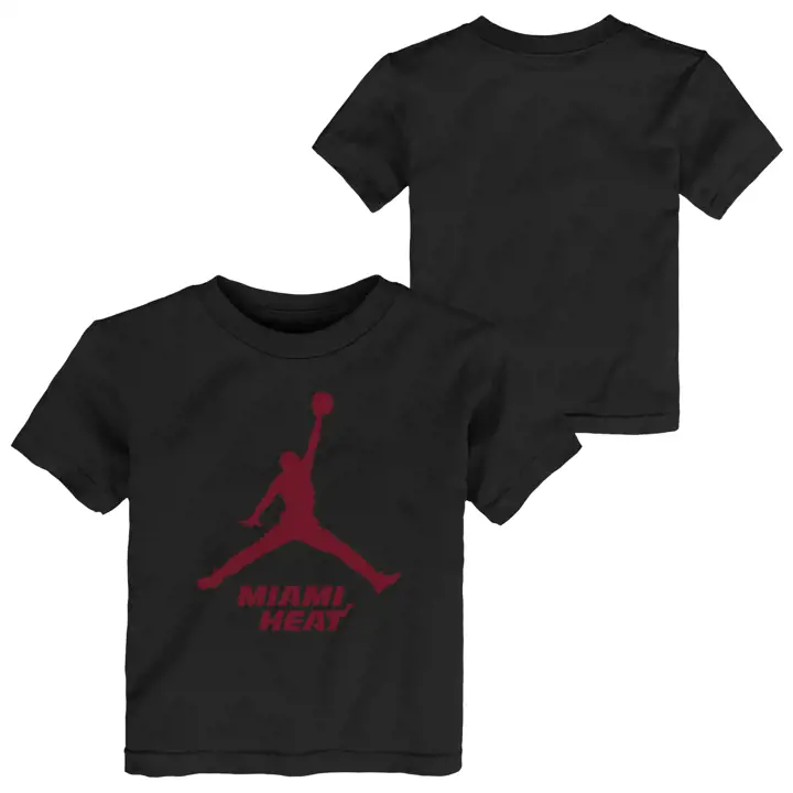 T-shirt Jordan Essential pour tout-petit NBA MIAMI HEAT Noir