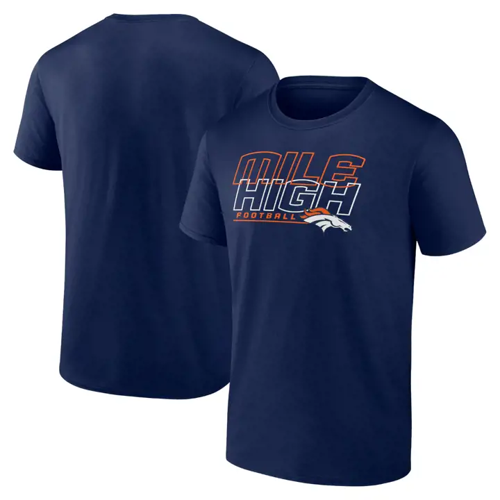 T-shirt NFL Fanatics Denver Broncos Homme Home Again Bleu Marine