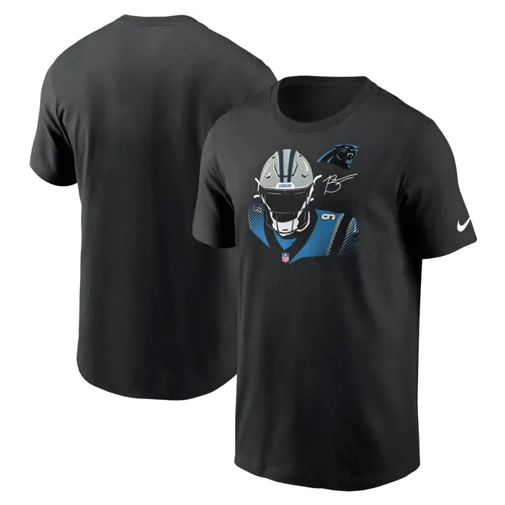 T-shirt d'action Nike NFL Carolina Panthers pour homme - Young BLK