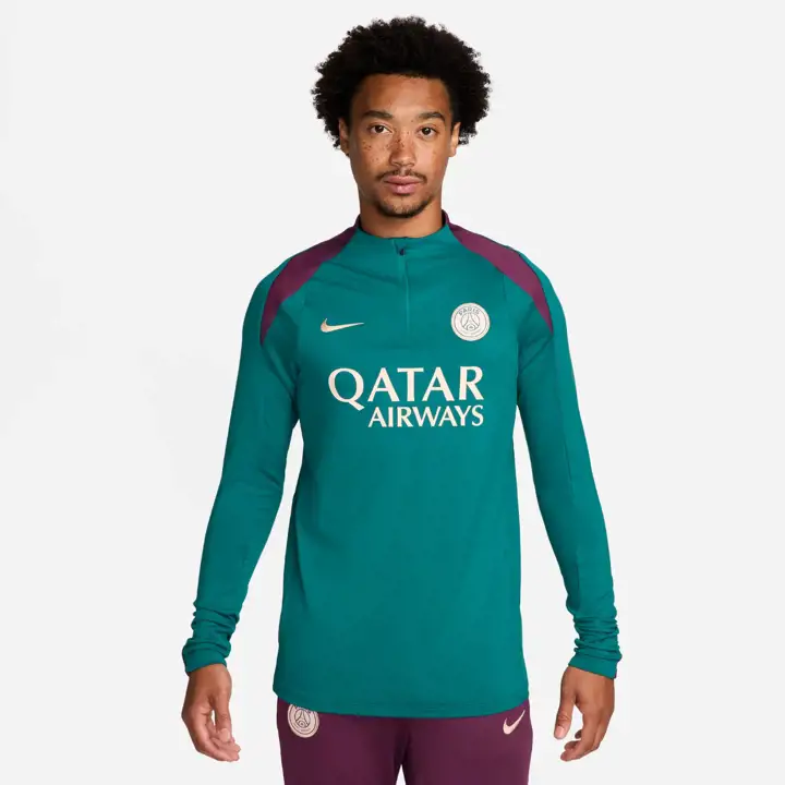 Haut d'entraînement de football Paris Saint-Germain Club Team Knit Strike Drill Top sarcelle