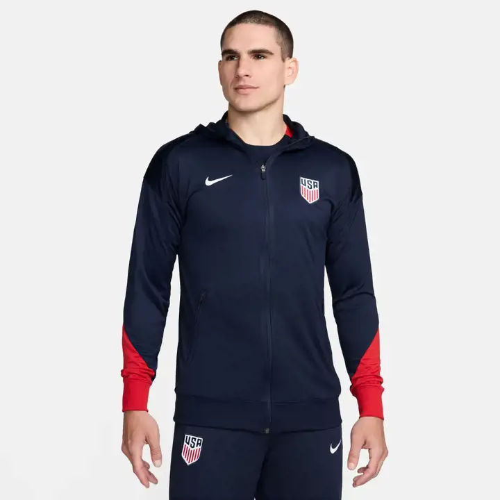 USA Soccer National Team Strike HD TRK JKT K noir