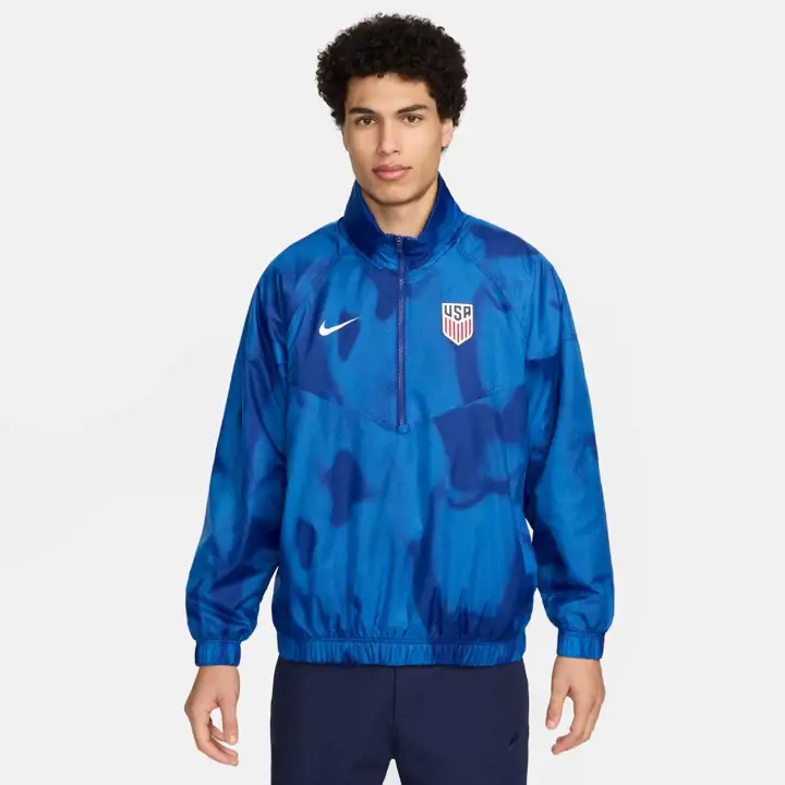 ÉTATS-UNIS Football Équipe Nationale WR ANORAK JKT Bleu