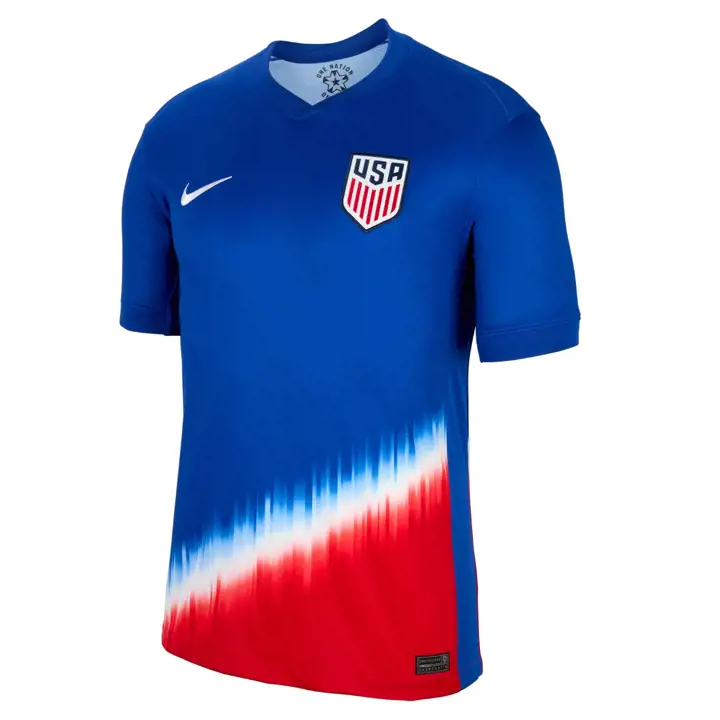 Maillot extérieur bleu du stade de l'équipe nationale de football des États-Unis