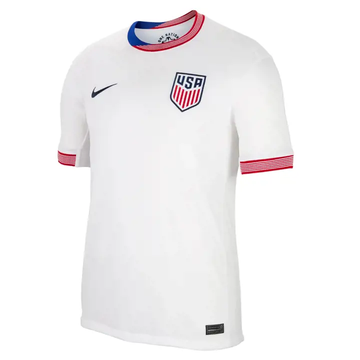 Maillot domicile du stade de l'équipe nationale de football des États-Unis, blanc