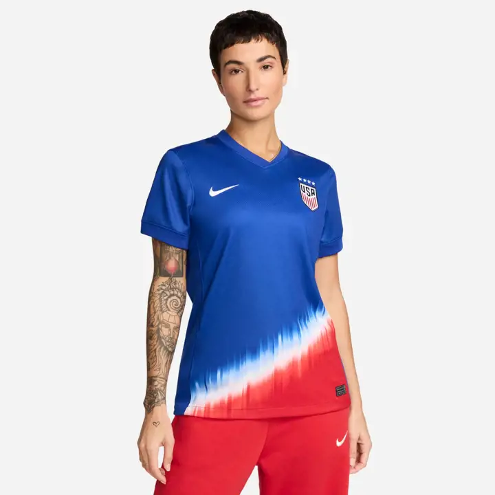 Maillot de stade extérieur bleu de l'équipe nationale féminine de football des États-Unis