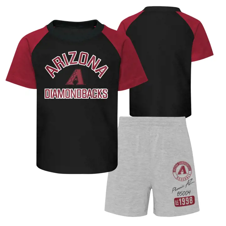 Ensemble t-shirt et short MLB Ground Ball Arizona Diamondbacks pour bébé