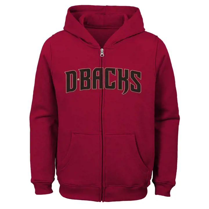Chandail à capuchon à glissière intégrale Arizona Diamondbacks MLB Wordmark pour jeune