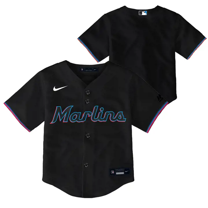 Maillot Réplique vierge pour bébés MLB Miami Marlins BLK