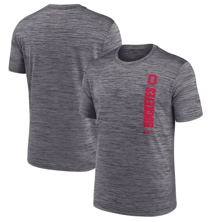 T-shirt Ohio State Buckeyes Velocity MC gris foncé