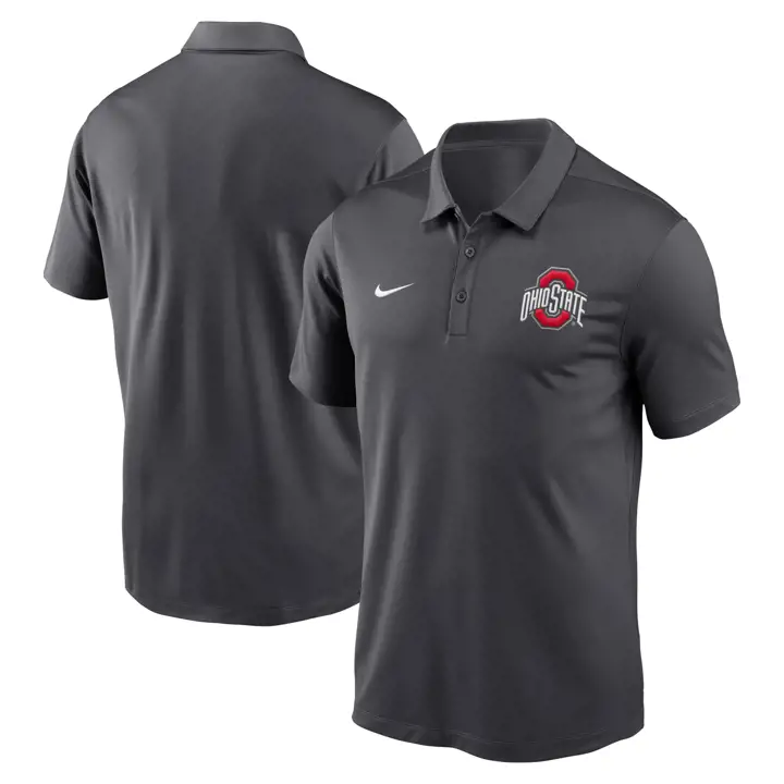 Polo Ohio State Buckeyes Franchise gris foncé