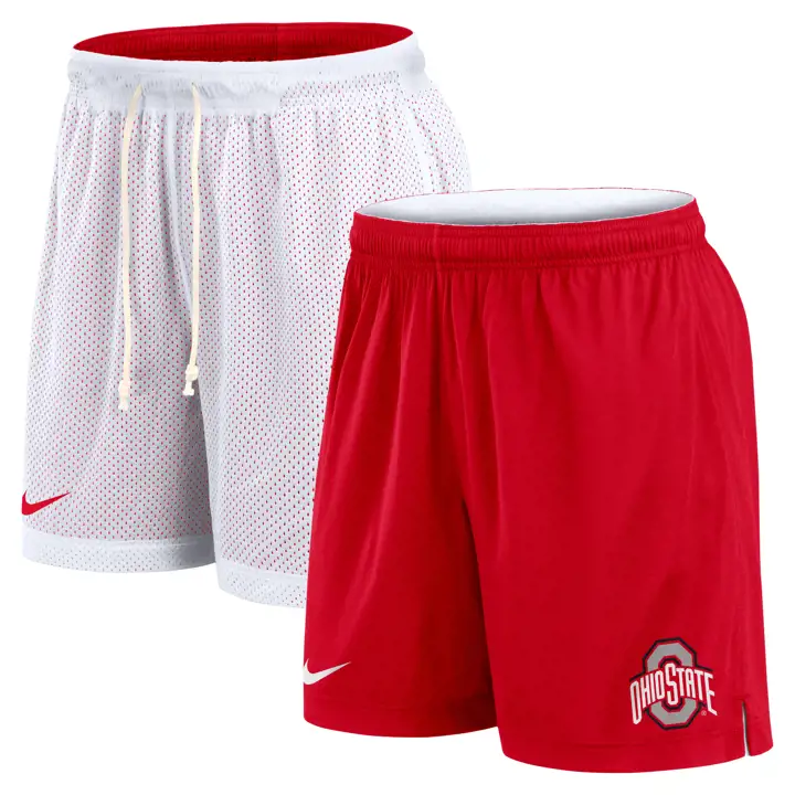 "Ohio State Buckeyes Short réversible 6" blc"