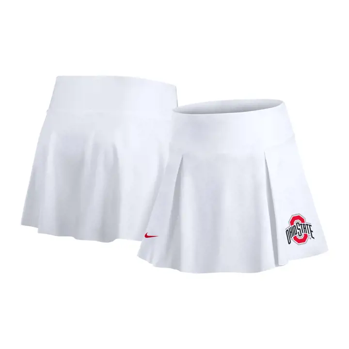 Jupe-short de tennis club Ohio State Buckeyes blanc