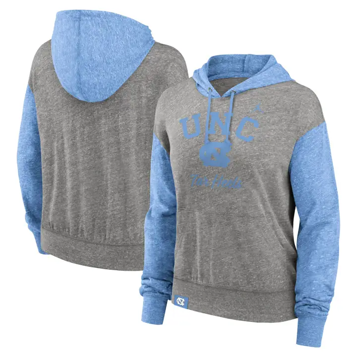 North Carolina Tar Heels   Sweat à capuche Gym Vintage gris
