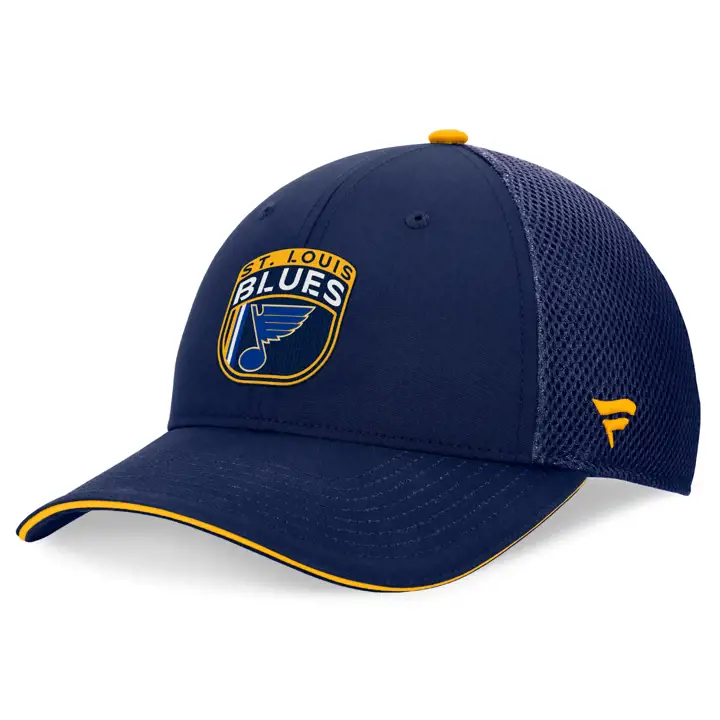 Casquette filet Trucker St. Louis Blues 2024 NHL Draft bleu marine