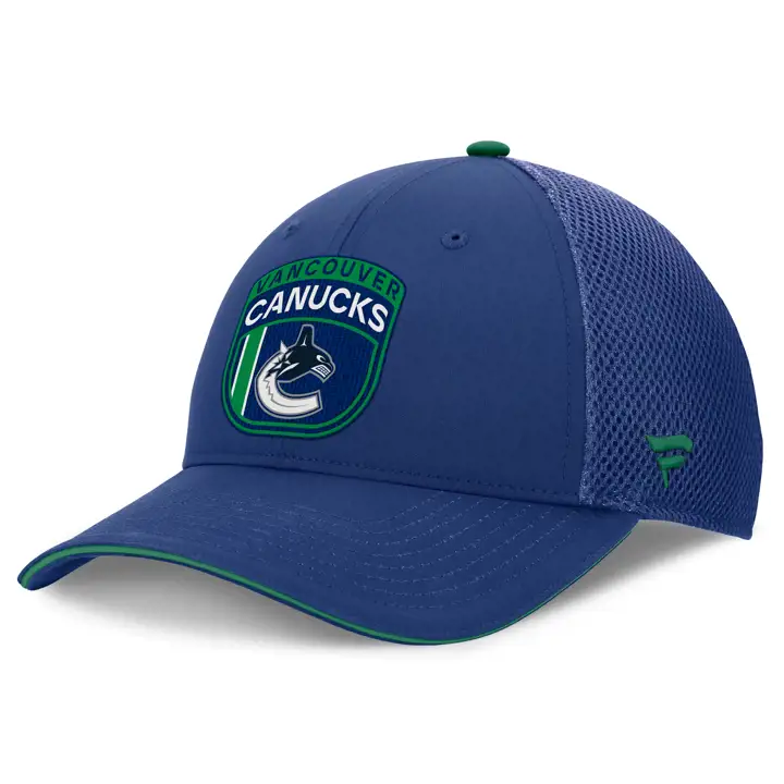 Casquette filet Vancouver Canucks repêchage LNH 2024 BLEU