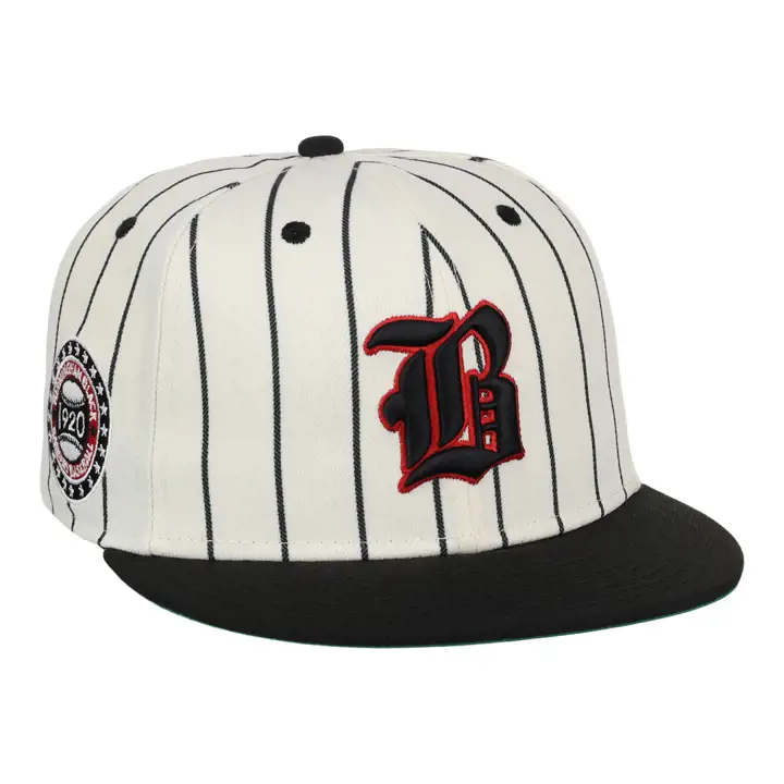 BIRMINGHAM BLACK BARONS EFF NLB Pinstripe Ajustée ivo/ n