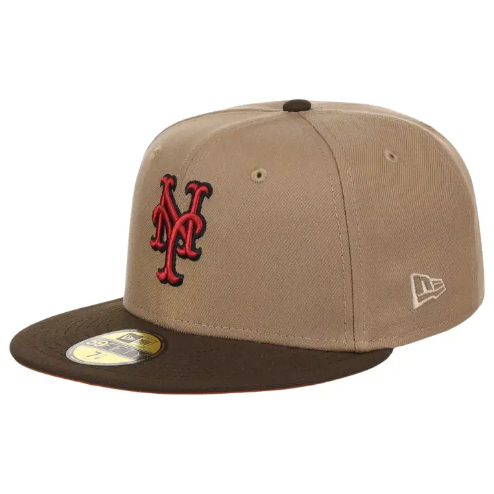 New York Mets MLB Hip-Hop Golden Age 59FIFTY kha/ red/ org