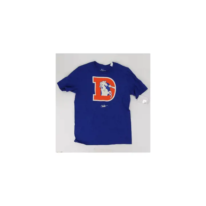 T-shirt Bleu NFL Denver Broncos Logo Rétro pour Jeunes