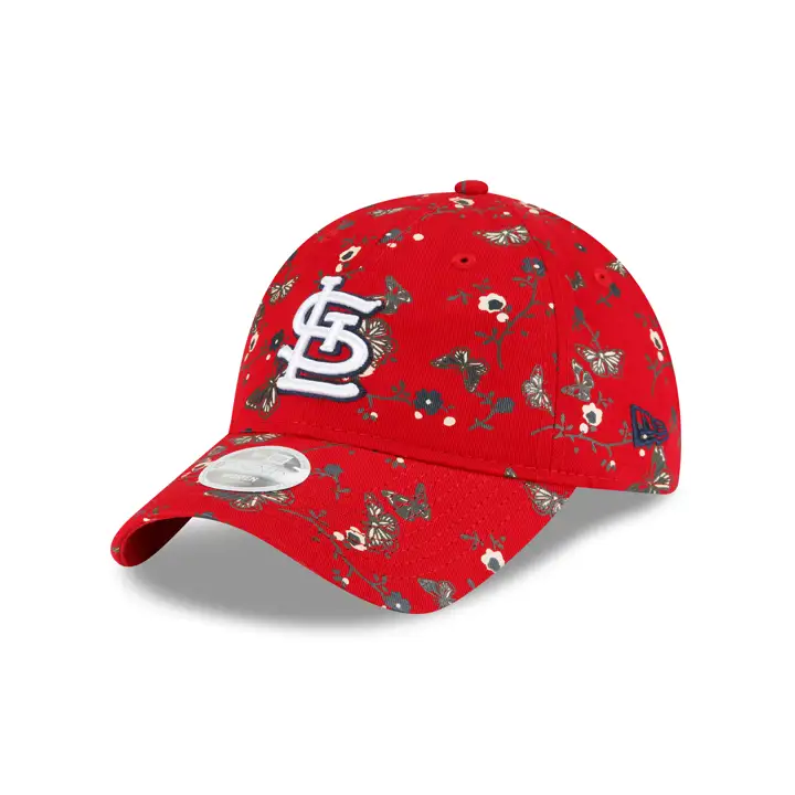 ST. LOUIS CARDINALS MLB NEW ERA WMNS FLORAL 9TWENTY rouge