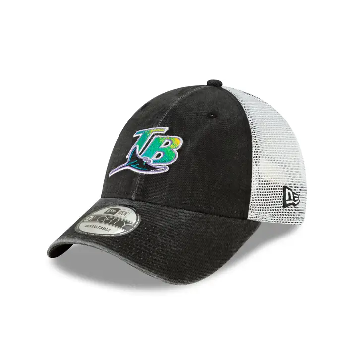 Casquette Trucker 9Forty MLB TAMPA BAY RAYS NEW ERA COOP blk