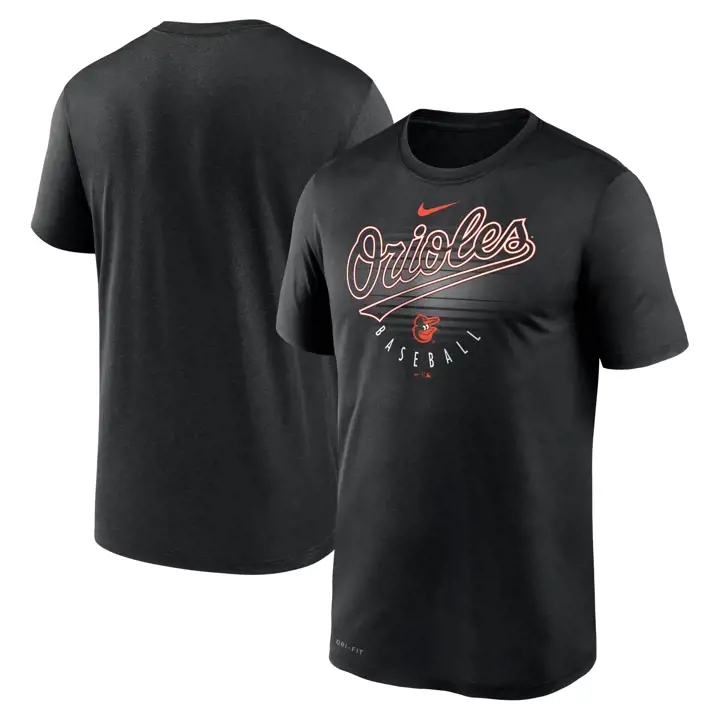T-Shirt Baltimore Orioles MLB Contour Logo Legend noir