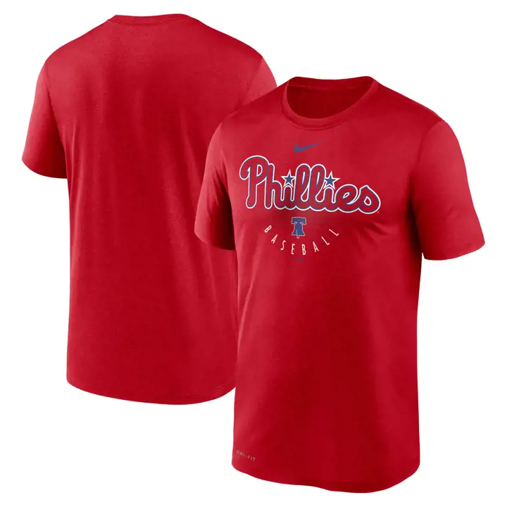 T-shirt Philadelphia Phillies MLB Wmk Outline Legend Rouge