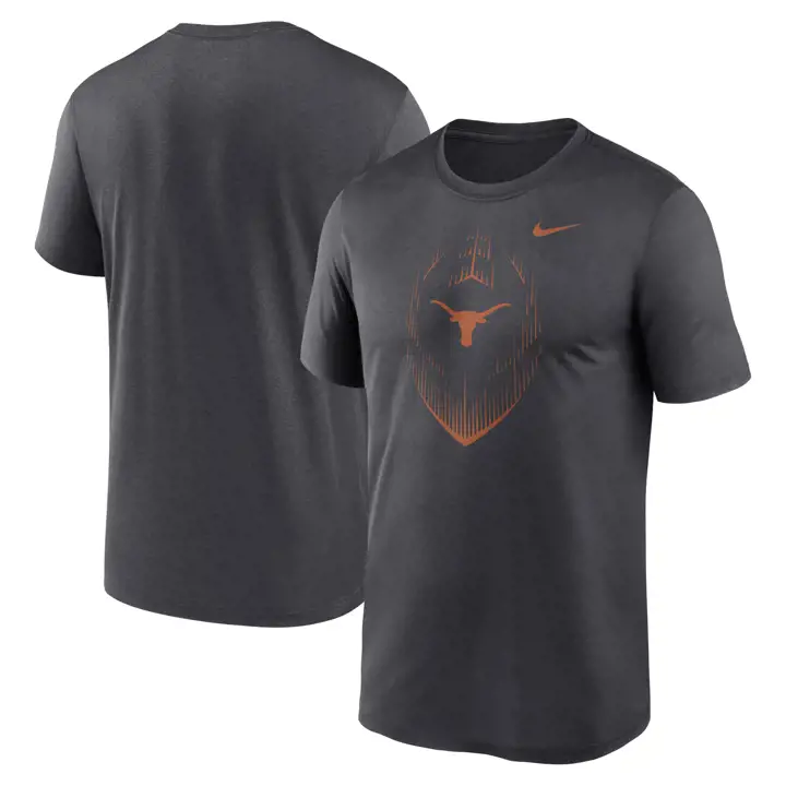 T-SHIRT DRI-FIT TEXAS LONGHORNS LÉGENDE NCAA ICONE 24 ANTHRACI
