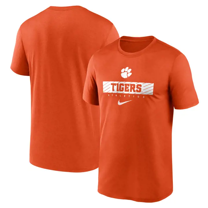 T-SHIRT LÉGENDE CLEMSON TIGERS NCAA DRIFIT ÉQUIPE OFFICIELLE 24 ORG
