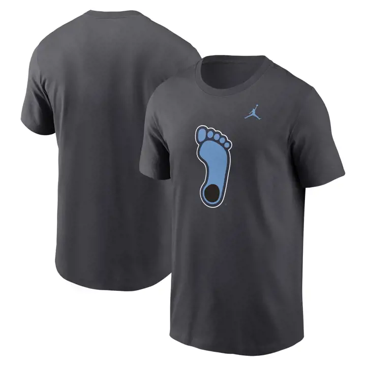 T-SHIRT NORTH CAROLINA TAR HEELS NCAA COTTON ALT LOGO 24 ANTHRAC