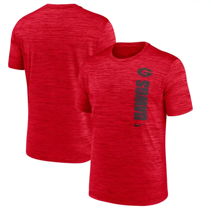 T-SHIRT GEORGIA BULLDOGS NCAA DRIFIT VELOCITY 24 ROUGE