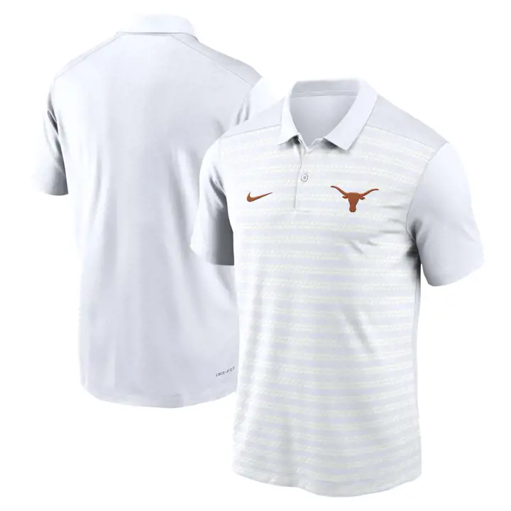 POLO VICTORY DRIFIT NCAA TEXAS LONGHORNS 24 BLANC