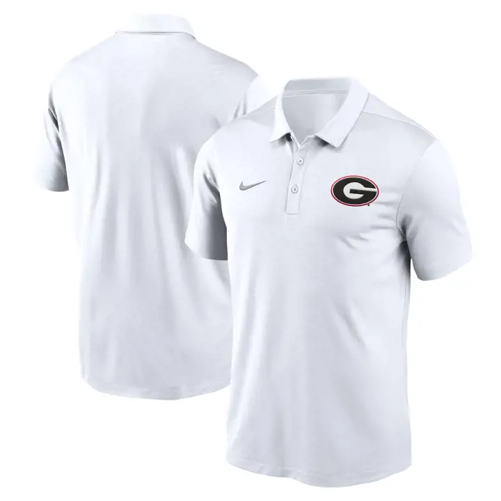 GEORGIA BULLDOGS NCAA FRANCHISE POLO 24 BLANC