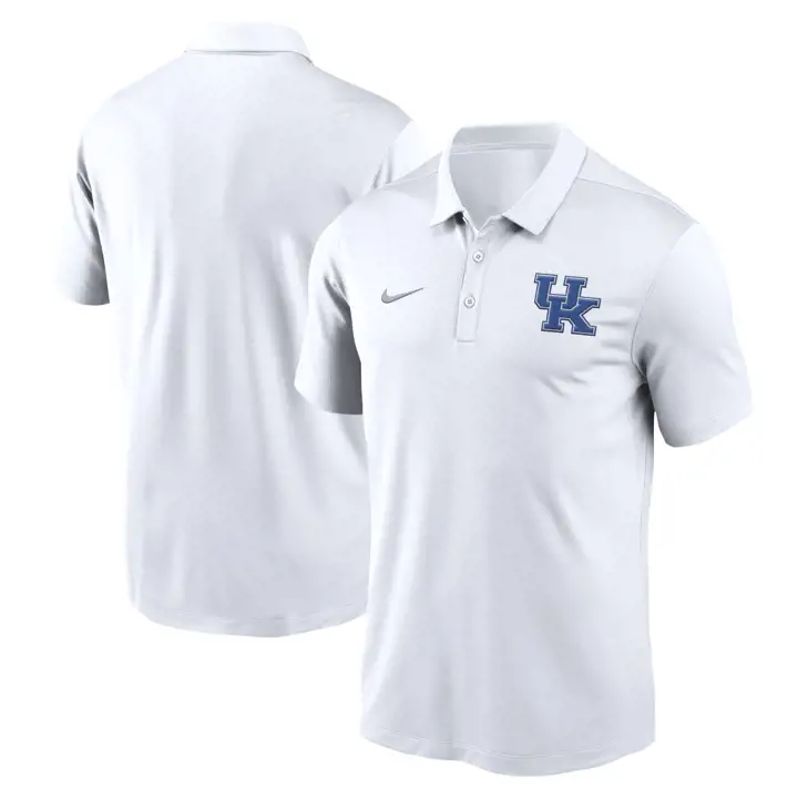 POLO FRANCHISE NCAA KENTUCKY WILDCATS 24 BLANC