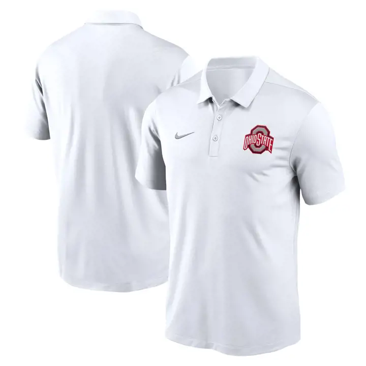 OHIO STATE BUCKEYES POLO NCAA FRANCHISE 24 BLANC