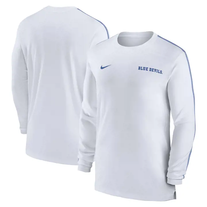 DUKE BLUE DEVILS NCAA DRIFIT COACHES LS T-SHIRT 24 BLA