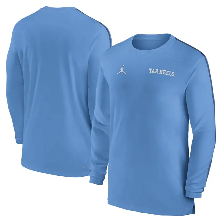 NORTH CAROLINA TAR HEELS NCAA T-SHIRT MANCHES LONGUES DRIFIT ENTRAÎNEURS 24 L