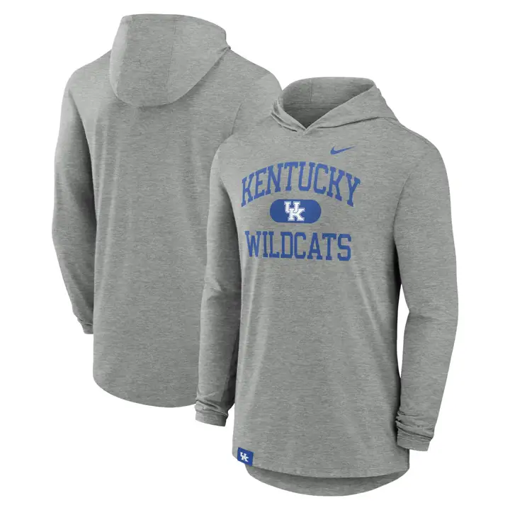 KENTUCKY WILDCATS NCAA SWEAT À CAPUCHE MANCHES LONGUES 24 GRIS FONCÉ