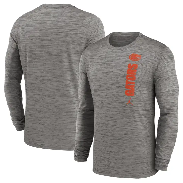 T-SHIRT MANCHES LONGUES VELOCITY DRIFIT NCAA FLORIDA GATORS 24 GRIS FONCÉ