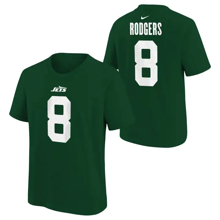 T-shirt NFL enfant New York Jets N&N joueur GRN Aaron Rodgers