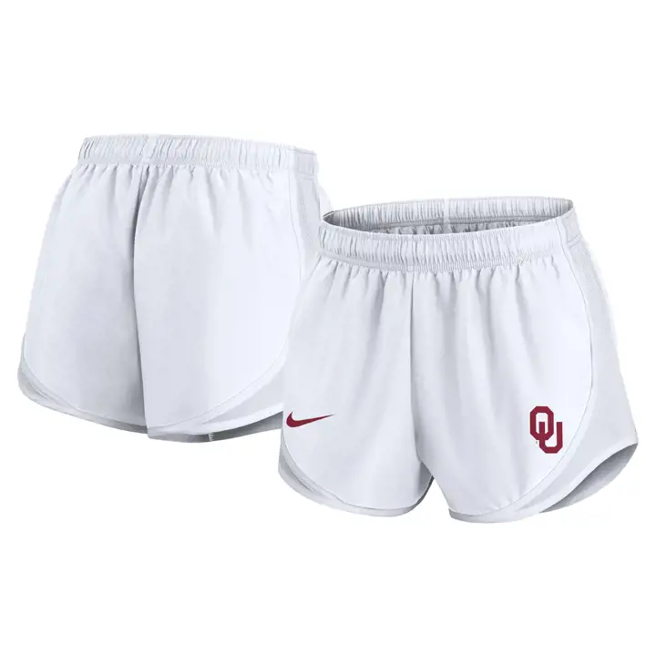 SHORT TEMPO FEMME NCAA OKLAHOMA SOONERS 24 BLANC