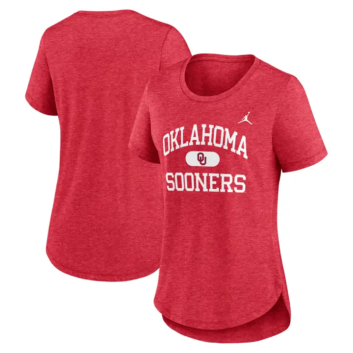 OKLAHOMA SOONERS T-SHIRT CLASSIQUE TRI-MÉLANGE NCAA FEMME 24 MAR