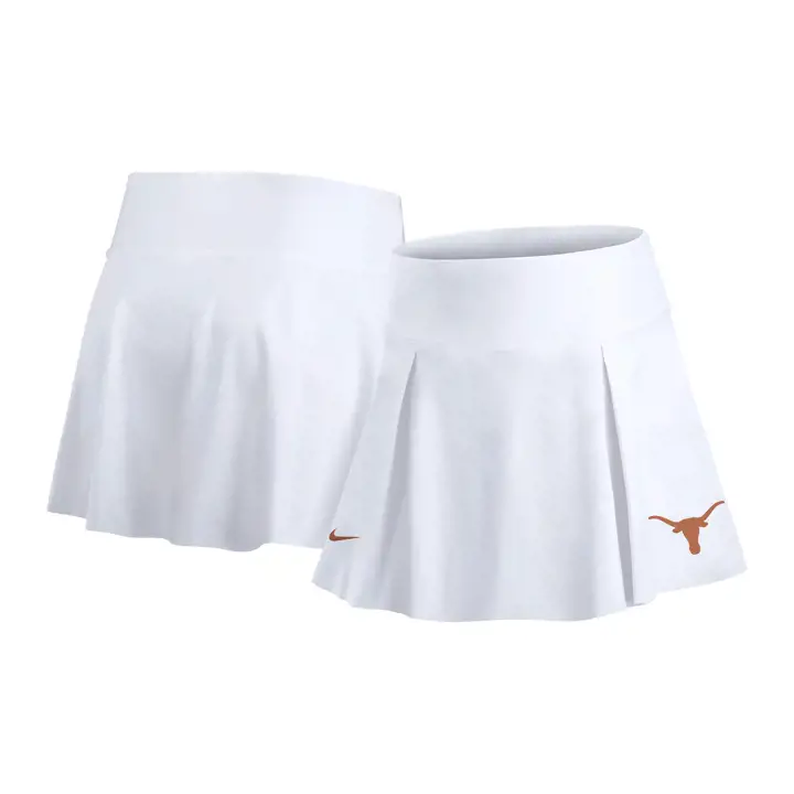 JUPE-SHORT DE TENNIS FEMME NCAA TEXAS LONGHORNS 24 BLANC