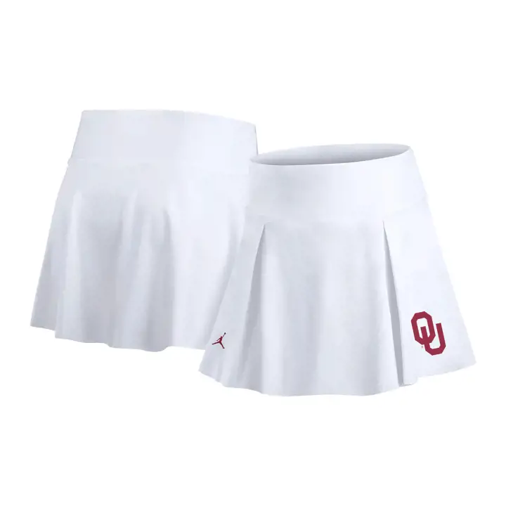 JUPE-SHORT DE TENNIS FEMME OKLAHOMA SOONERS NCAA 24 BLANC