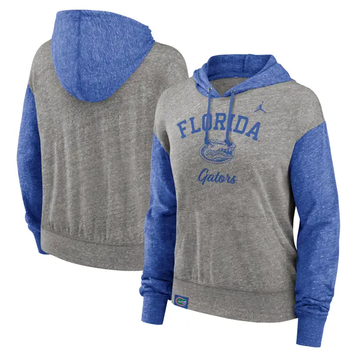 FLORIDA GATORS NCAA FEMME VINTAGE GYM HOOD 24 GRIS