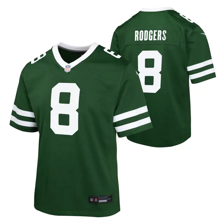Maillot NFL Jeunesse New York Jets GRN Aaron Rodgers